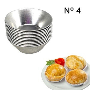 Forma De Empada Lisa Número 4 Com 12