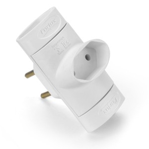 Pino Multiplicador Bipolar Branco Individual