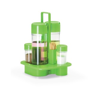 Galheteiro Com 5 Peças Plastico Com Caixa