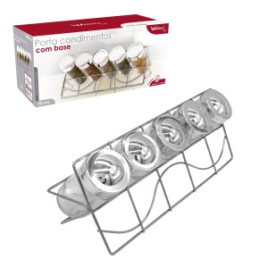 Porta Temperos Com 6 Peças