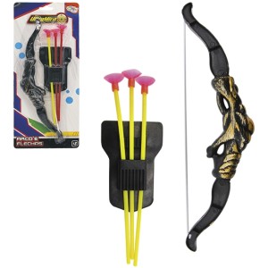 Arco e 3 Flechas Com Suporte