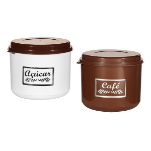 Pote Café Açúcar Com 2