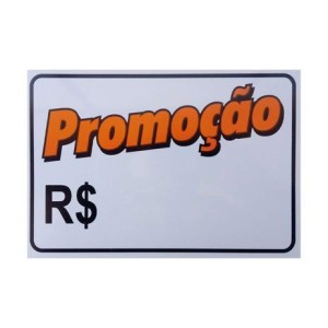 Placa Promoção Com 5  Unidade