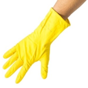 Luva Bompack  Amarela Pequena Unidade