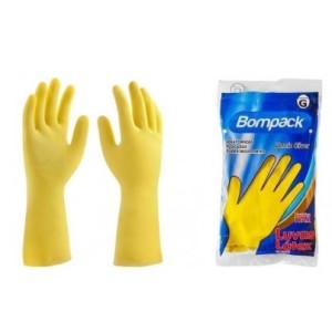 Luva Bompack Amarela Grande Unidade