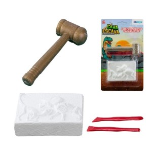 Cava Escava Dinossauros 4  Peças