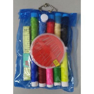 Kit  De Costura  Composto  Por 10 Carreteis, Fita  Metrica  e Agulha