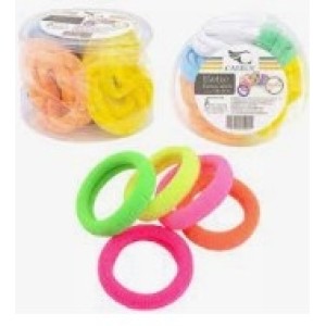 Amarrador  De Tecido  Para  Cabelo  Elastico Com 50 Unidades