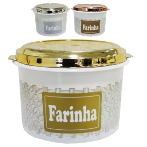 Pote  Linha Gold Branco Farinha 1 Kilo