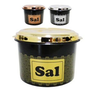 Pote Linha Gold Preto Sal 1 Kilo