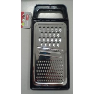 Ralador De Alimentos de Plasticos 3 Cortes 1 Face de 24,5 Cm Preto 9,6 CM