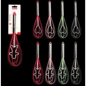 Bate Clara  De  Silicone 25 CM Cabo  Inox Desenhos Sortidos