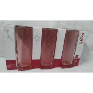 Conjunto  Copo Vidro 320 ML 3 Peças  Rose  Jacarta