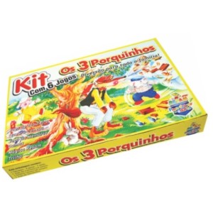 Caixa  Kit 6 X 1  Os 3 Porquinhos