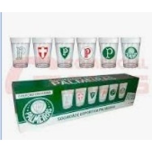 Copo  Americano 190 ML Palmeiras  Luva Com 6
