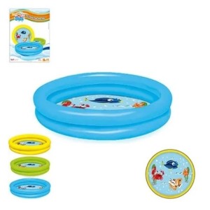Piscina Infantil 2 Aneis Fundo Animal  28 Litros