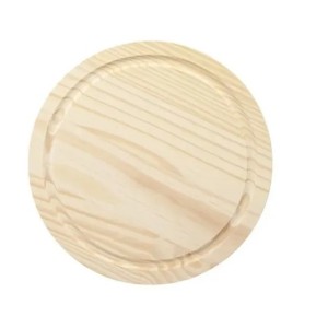 Tabua  Redonda  Com Canaleta  35 Cm