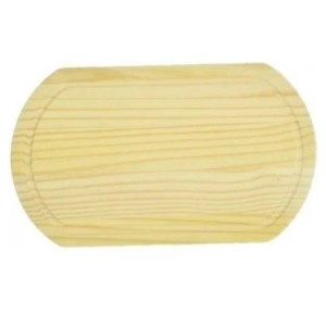 Tabua Oval Com Canaleta 45 x 28 Cm