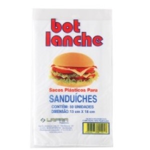 Bot Lanche Com  50 Sacos Plasticos