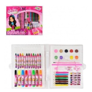 Kit  Escolar  Com 51  Peças  Glam Girls