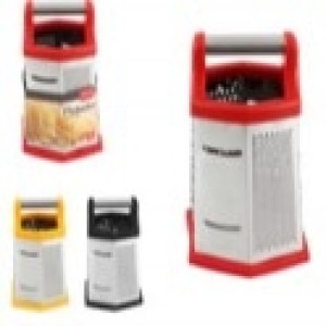 Ralador de Alimentos de Metal 6 Faces Com Base Plastica