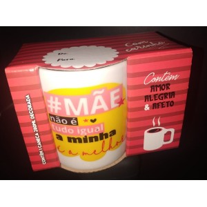 Caneca Decorada  Mãe Com  Caixa  Popular   280 ML