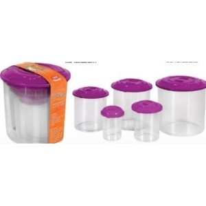 Conjunto  Mantimento  Redondo 5 Peças