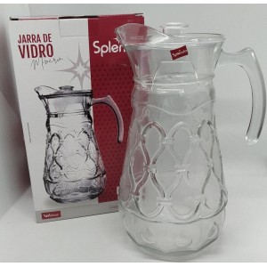 Jarra de Vidro Com Tampa  1,5 Litros  Minerva