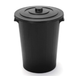 Cesto De Lixo Redondo Black 60 Litros