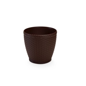 Vaso  Rattan  M3  Redondo   Coffee
