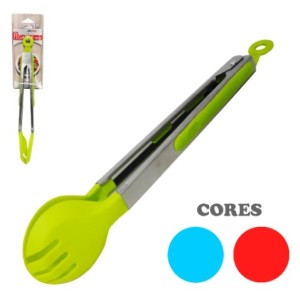 Pegador  De Salada  De Inox  Com  Plastico 30.5CM