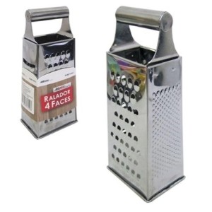 Ralador  De  Legumes 4 Faces de Aço Inoxidavél e Plastico