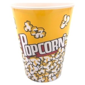 Balde  Pipoca  Pequeno  Plastico 1L - 18 X 11,5CM