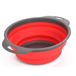 Escorredor  Retratil   Redondo  de  Silicone  23,5 x 9,5 CM