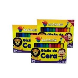Gizão  De  Cera  Com 12 Cores