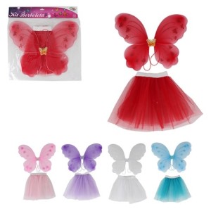 Kit  Fantasia  Borboleta  Luxo  2  Peças
