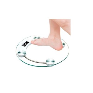 Balança  Digital  180 Kilos  Redonda de Vidro