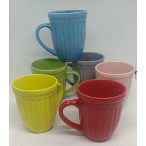 Caneca  De Ceramica 300ml Cores Sortidas