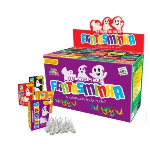 Display de Estalos De Salão  Fastasminha Caixa com 50 / Com 10 unidades Especial