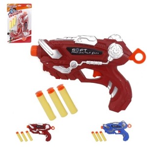 Pistola Lança Dardos Com 3 Peças