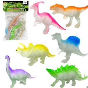 Kit  Dinossauro  World  Com 06 Peças