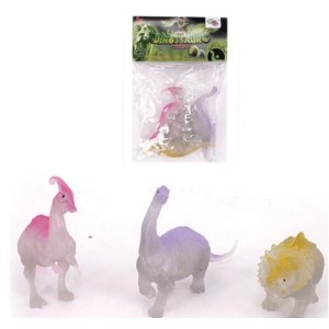 Kit Dinossauro World Com 3 Peças