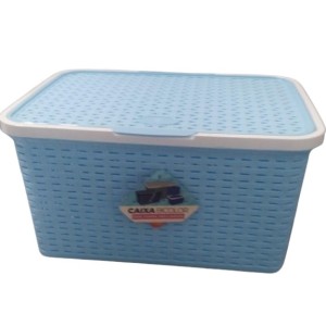 Caixa  Bicolor Com Tampa 25 Litros  Baby