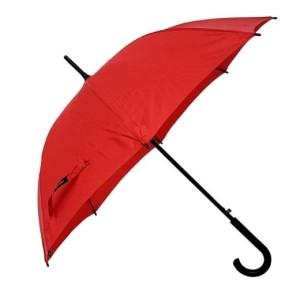Guarda Chuva  Bengala  Liso  Vinho Pongee -Automatico 120 Cm