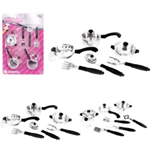 Kit  Cozinha Cromado 9 Peças