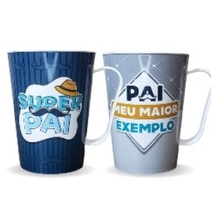 Caneca  Decorada  Papai  430 ml