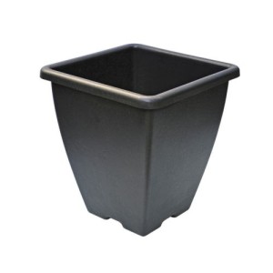 Vaso Quadrado 50 Cm Preto