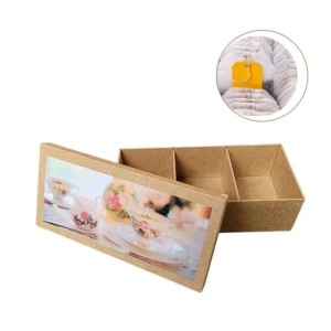 Porta  Chá  Com 3 Divisórias