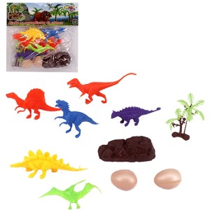 Kit  Dinossauros  Soft 10 Peças