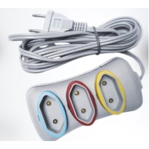 Extensão  Big  Fio Cinza  PL 3 Metros